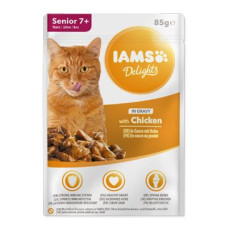 Iams Cat Senior Delights kapsa Chicken in gravy 85g