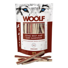 WOOLF Classic poch. Long Beef and Cod Sandwich 100g