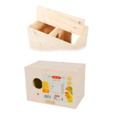 Budka hnízdící do klece DUO 160 pro ptáky, dřevo Zolux