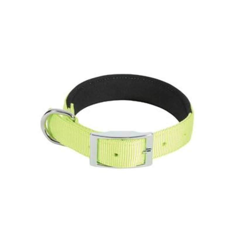 Obojek pes SOFT nylon 25mm/60cm limetková Zolux