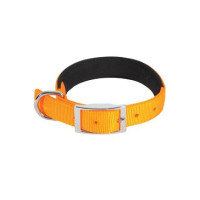 Obojek pes SOFT nylon 25mm/65cm oranžová Zolux