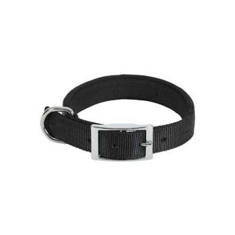 Obojek pes SOFT nylon 25mm/55cm černá Zolux