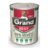GRAND Dog konz. Deluxe Adult hovězí 400g