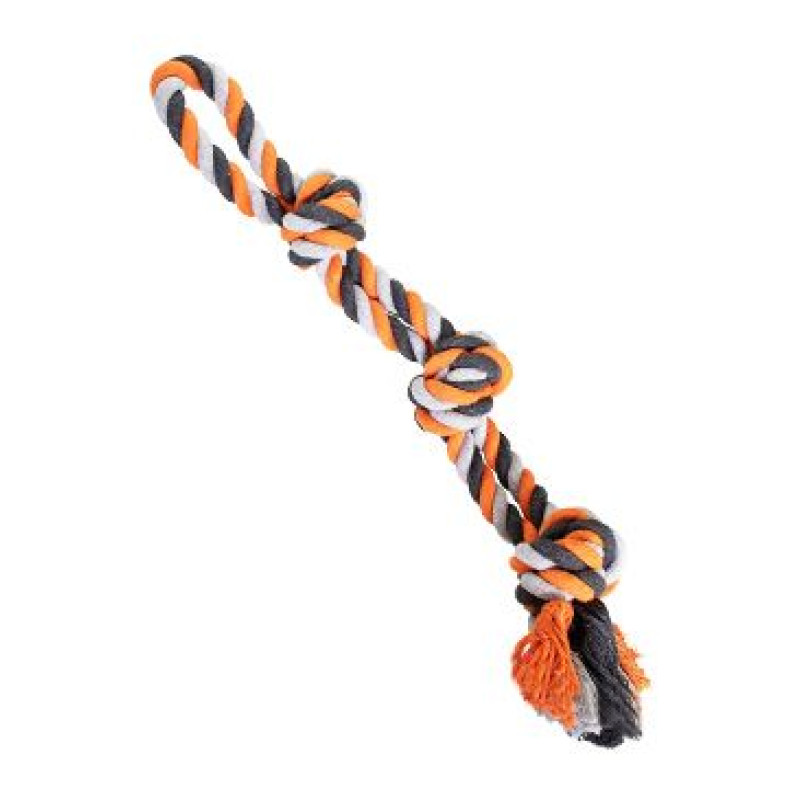 Hračka pes Přetahovadlo 3uzly 450g/60cm HipHop