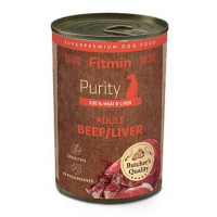 Fitmin dog Purity tin konzerva beef&liver 400g