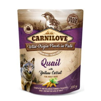 Carnilove Dog Pouch Paté Quail & Yellow Carrot 300g
