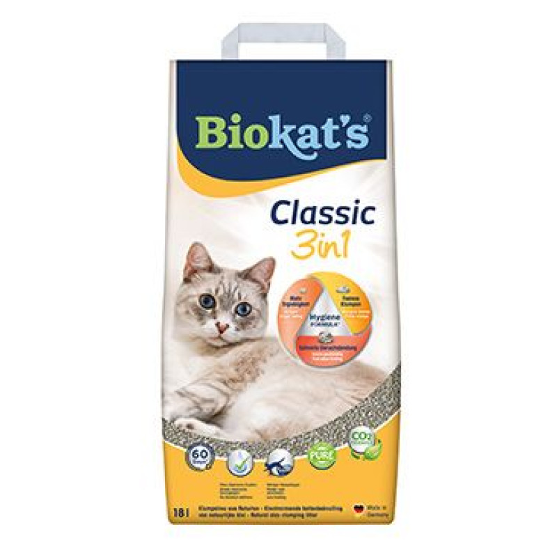 Podestýlka Biokat's Classic 3in1 18l