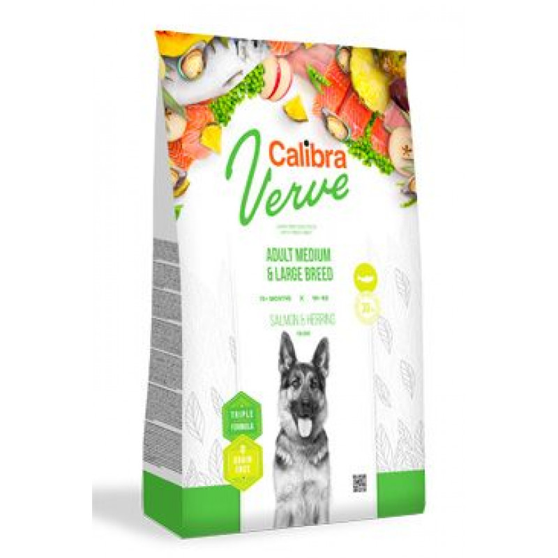 Calibra Dog Verve GF Adult M&L Salmon&Herring 12kg