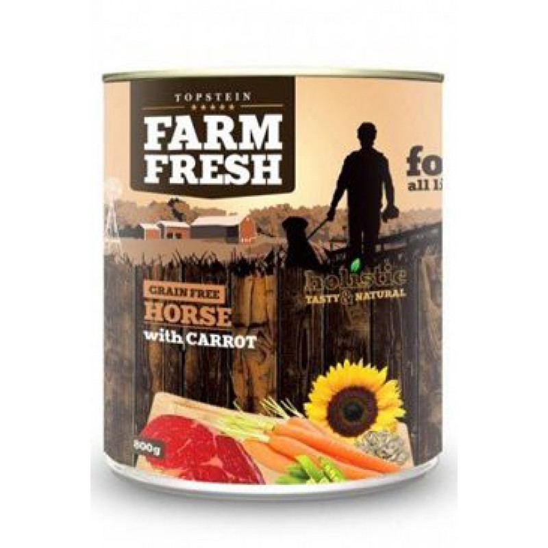 Farm Fresh Dog Horse with Carrot konzerva 800g