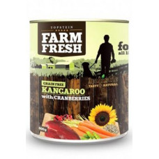 Farm Fresh Dog Kangaroo with Cranberries konzerva 800g