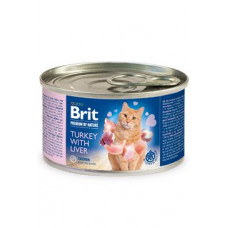 Brit Premium Cat by Nature konz Turkey&Liver 200g