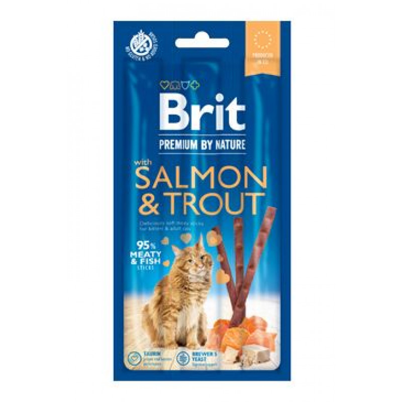 Brit Premium Cat by Nature Sticks Salmon&Trout(3pcs)