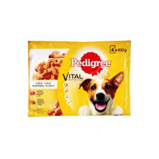 Pedigree kapsa Adult hovězí/drůbeží v želé 4x100g