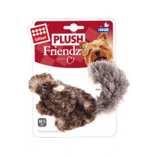 Hračka pes GiGwi Plush Friendz veverka šedá plyš
