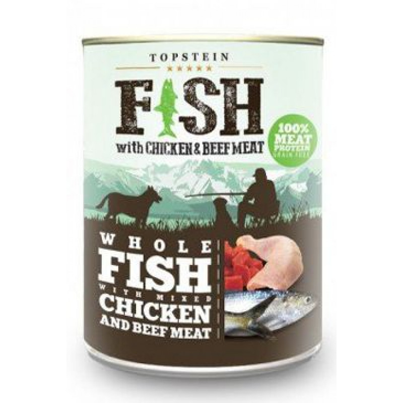 Topstein Fish with Chicken and Beef Meat 800g