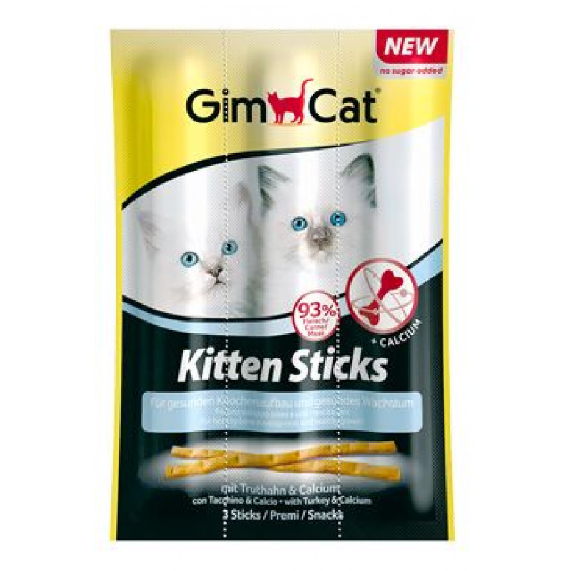 Gimcat Sticks Kitten krocan+calcium 3ks