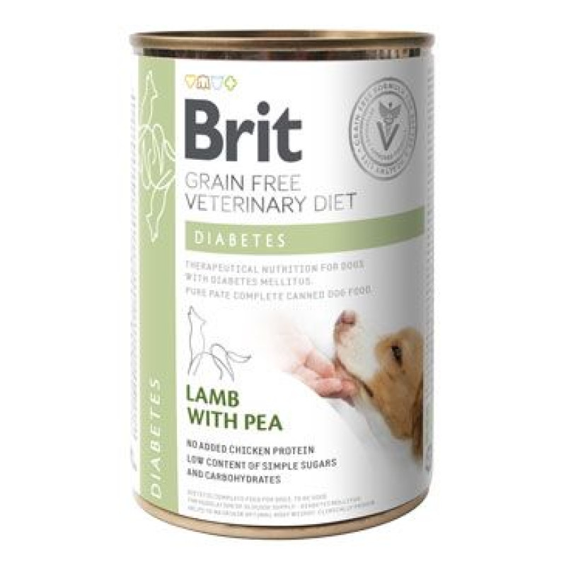 Brit VD Dog GF konz. Diabetes 400g