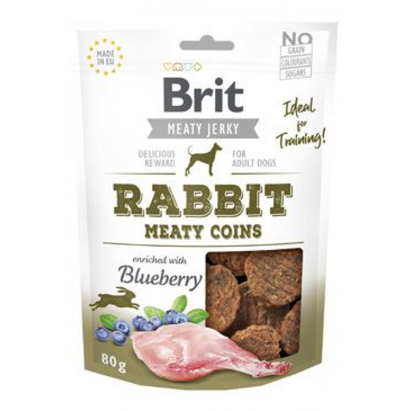 Brit Jerky Rabbit Meaty Coins 80g