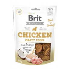 Brit Jerky Chicken with Insect Meaty Coins 80g