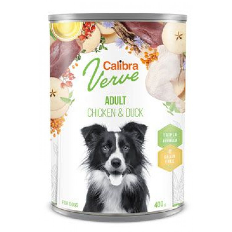 Calibra Dog Verve konz.GF Adult Chicken&Duck 400g