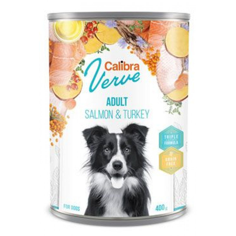 Calibra Dog Verve konz.GF Adult Salmon&Turkey 400g