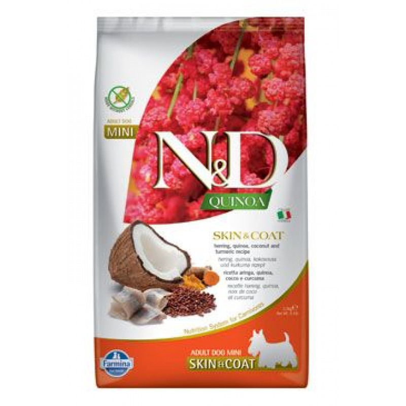 N&D Quinoa DOG Skin&Coat Herring Mini 2,5kg