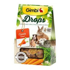 Gimbi Drops pro hlodavce s mrkví 50g