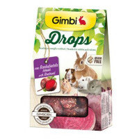 Gimbi Drops pro hlodavce s červenou řepou 50g