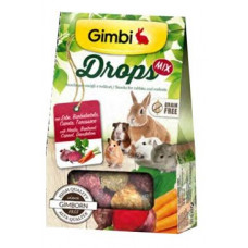 Gimbi Drops Grain Free pro hlodavce mix 50g