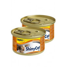 Gimpet kočka konz. ShinyCat  kuře+papája 2x70g