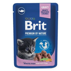 Brit Premium Cat kapsa White Fish for Kitten 100g