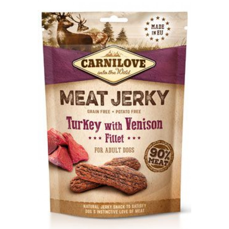 Carnilove Dog Jerky Venison&Turkey Fillet 100g