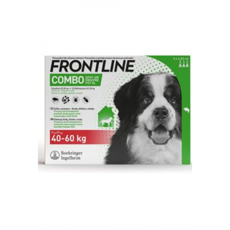 FRONTLINE COMBO spot-on pro psy XL (40-60kg)-3x4,02ml