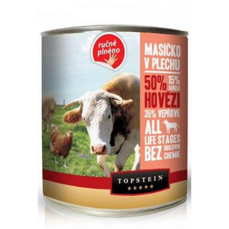 Topstein Masíčko v plechu - hovězí 800g