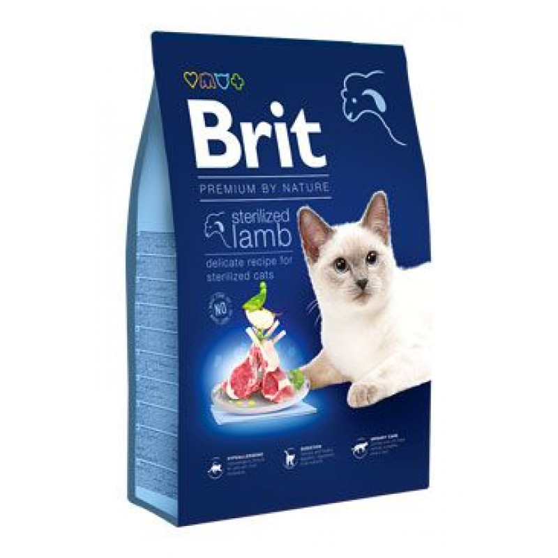 Brit Premium Cat by Nature Sterilized Lamb 800g