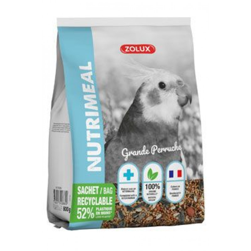 Krmivo pro střední papoušky NUTRIMEAL 800g Zolux