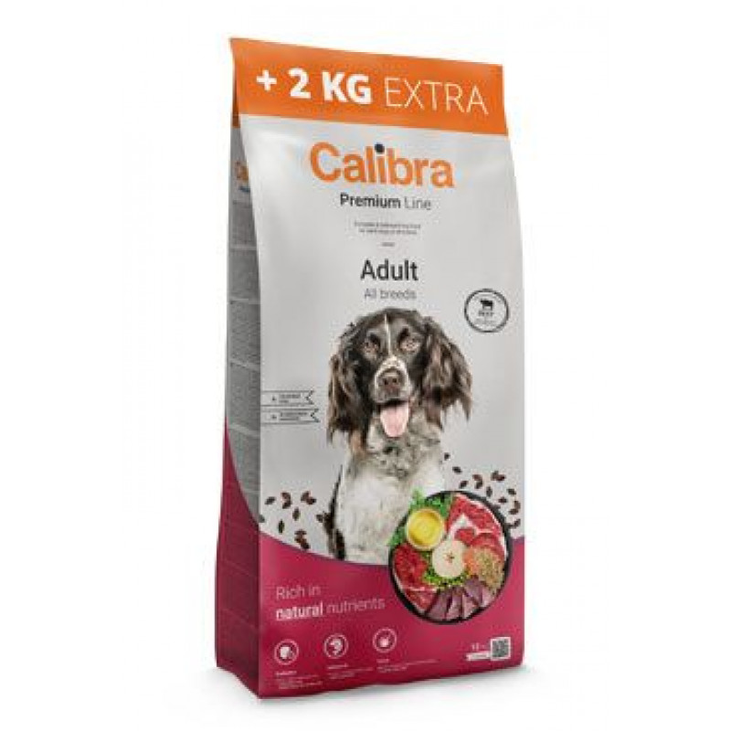 Calibra Dog Premium Line Adult Beef 12+2kg