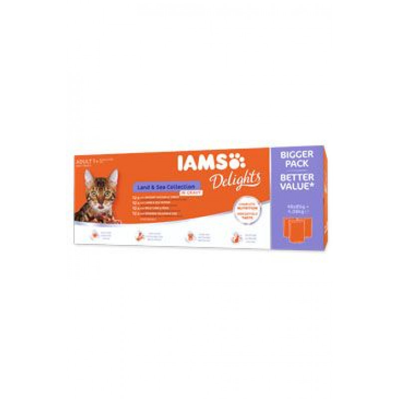 Iams Cat mix masa v omáčce multipack 4080g