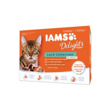 Iams Cat suchozem. maso v omáčce multipack 12x85g