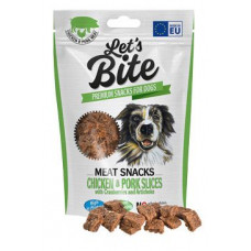 Brit Let's Bite Meat Snacks Chicken & Pork Slices 80g