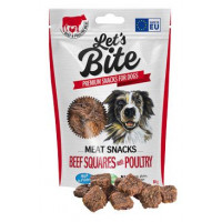 Brit Let's Bite Meat Snacks Beef Squares & Poultry 80g