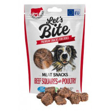 Brit Let's Bite Meat Snacks Beef Squares & Poultry 80g
