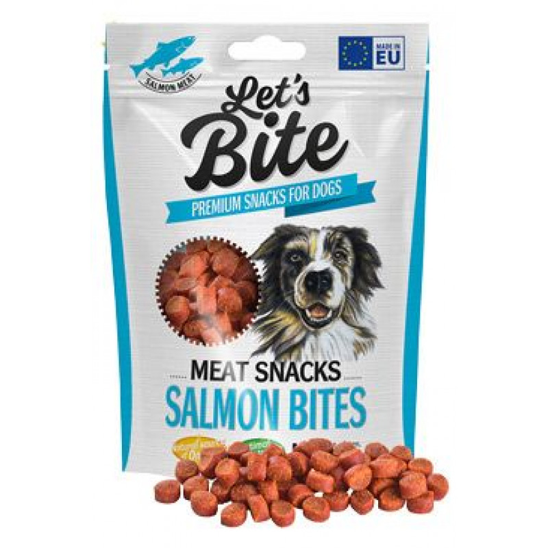 Brit Let's Bite Meat Snacks Salmon Bites 150g