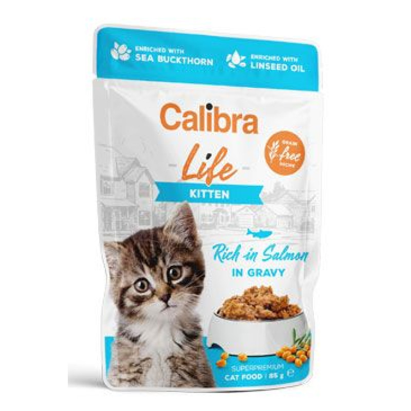 Calibra Cat Life kapsa Kitten Salmon in gravy 85g