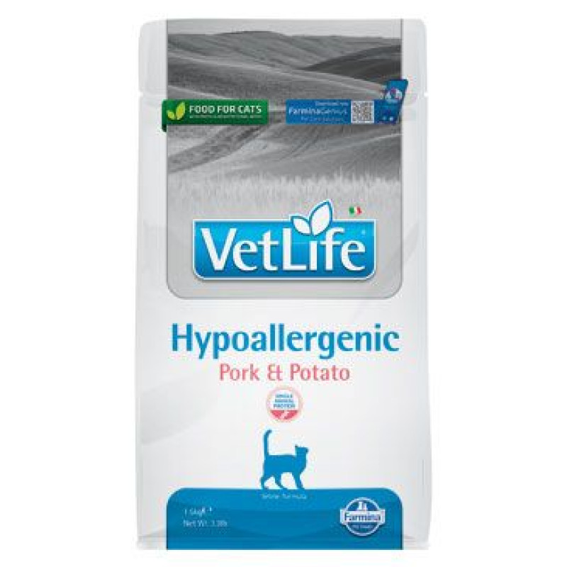 Vet Life Natural CAT Hypo Pork & Potato 400g