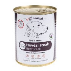 All Animals DOG hovězí steak 800g