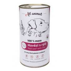 All Animals DOG hovězí mleté s rýží 1200g