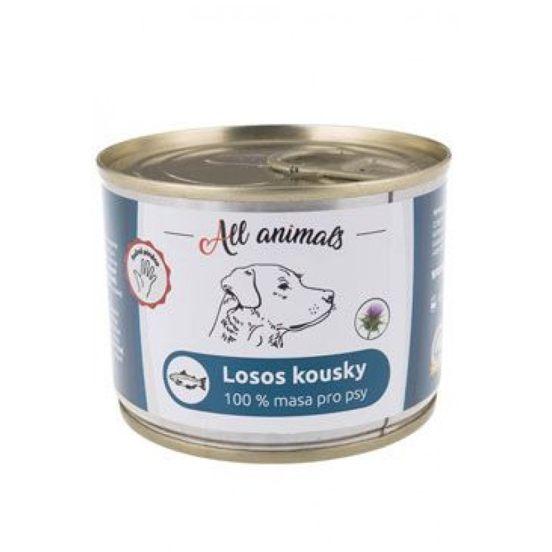 All Animals DOG losos kousky 200g