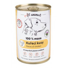 All Animals DOG kuřecí kousky 400g