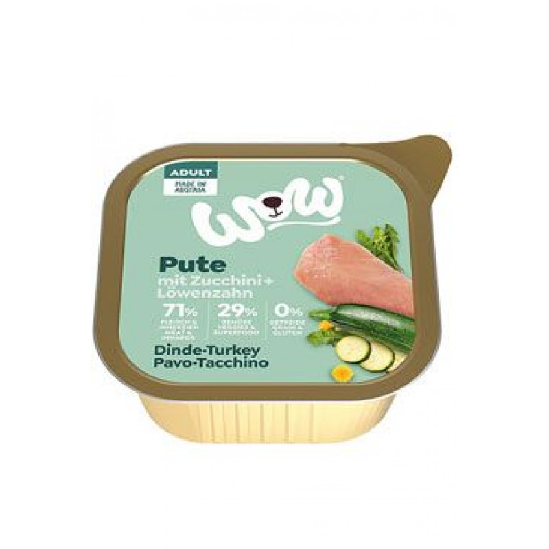 WOW Dog paštika Adult krocan s cuketou 150g